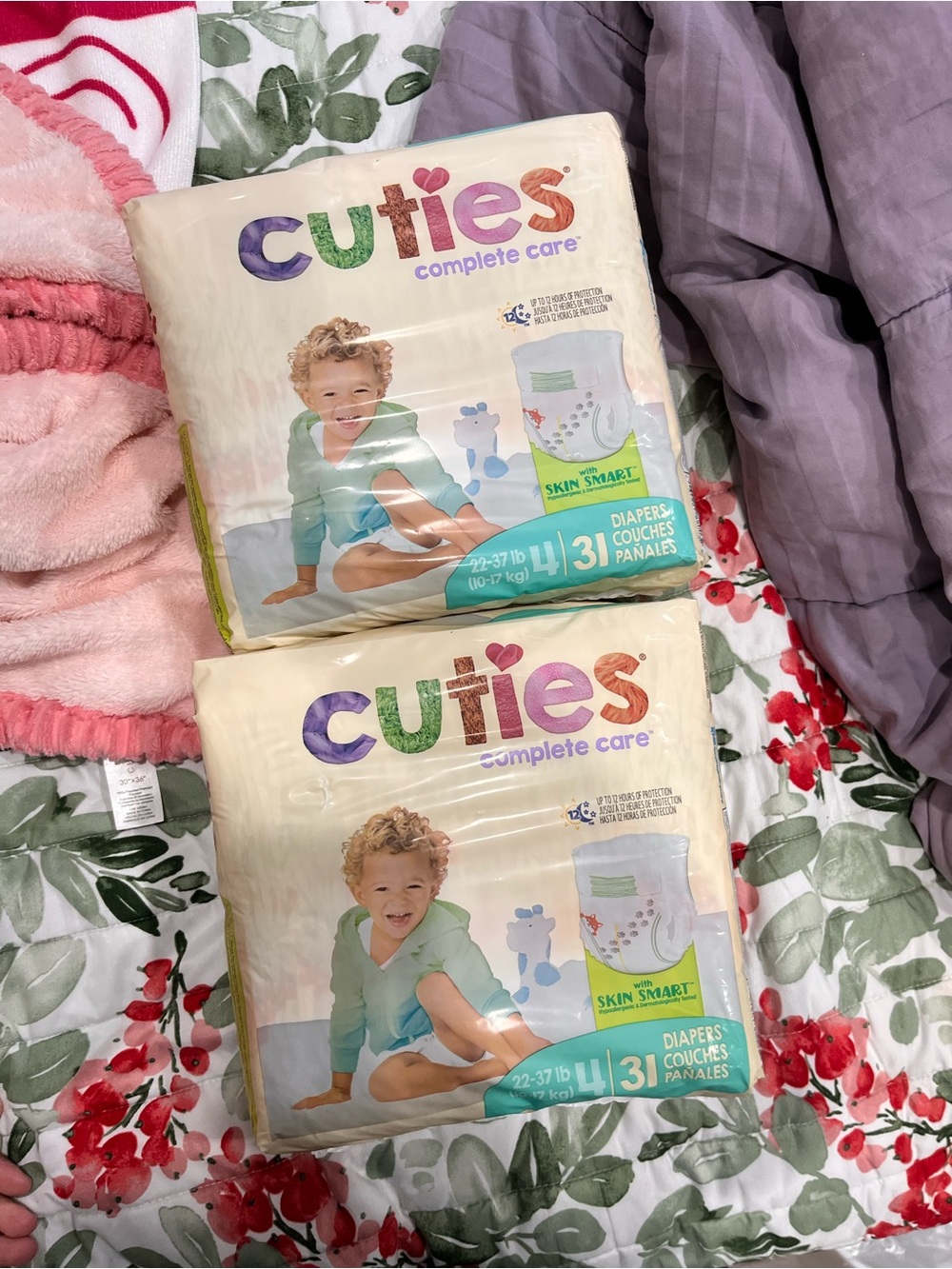 X2 Cuties Complete Care Size 4 Diaper - Cream/White (Pack of 31)